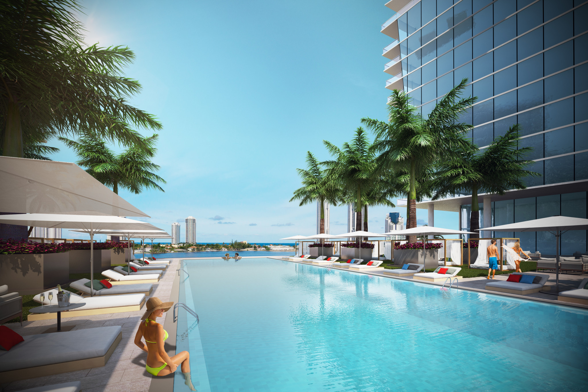 Prive Pool Rendering