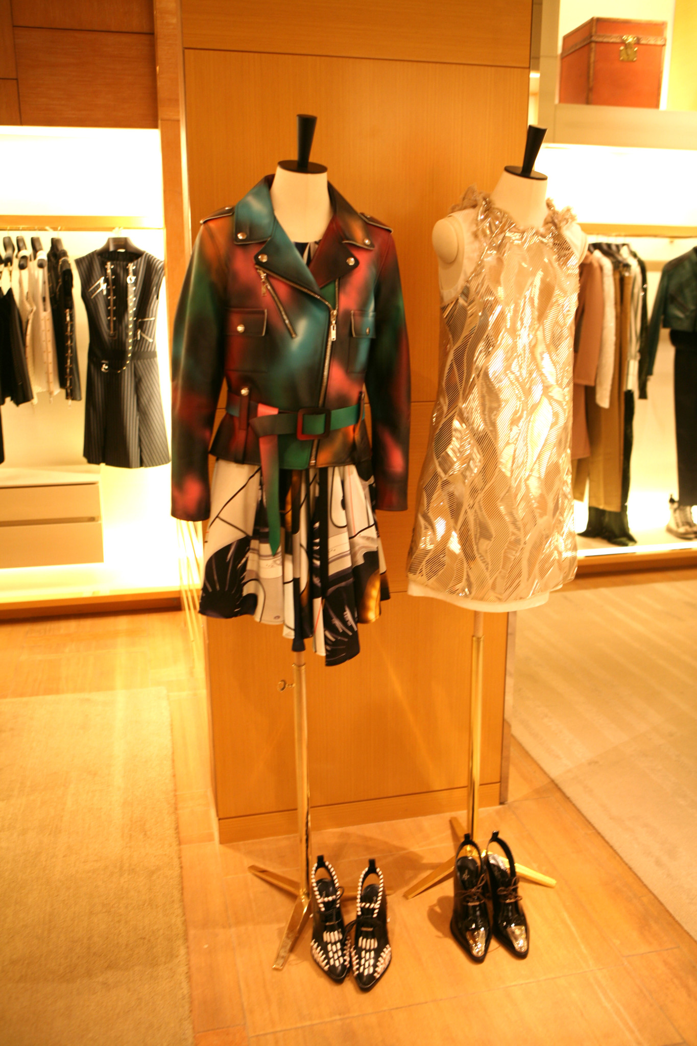 Louis-Vuitton-window-saks-nyc-leather-jacket